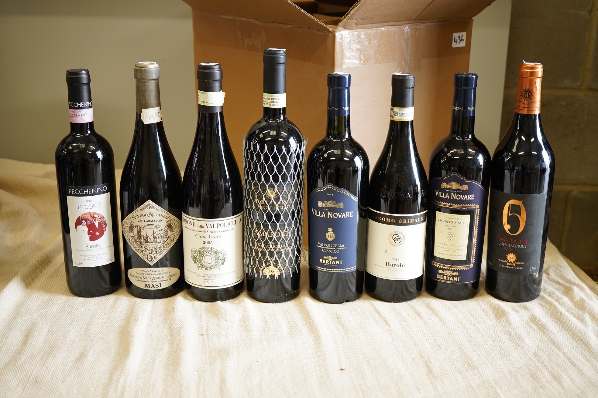 A mixed parcel of Italian red wine